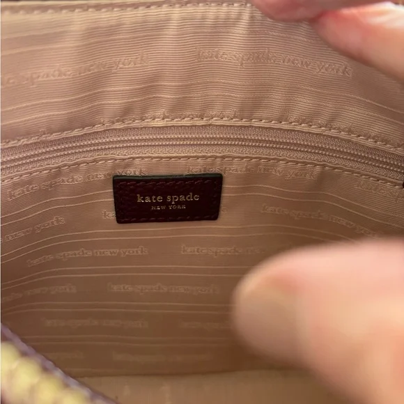 Kate Spade burgundy pebbled leather Crossbody Bag - Picture 9 of 10